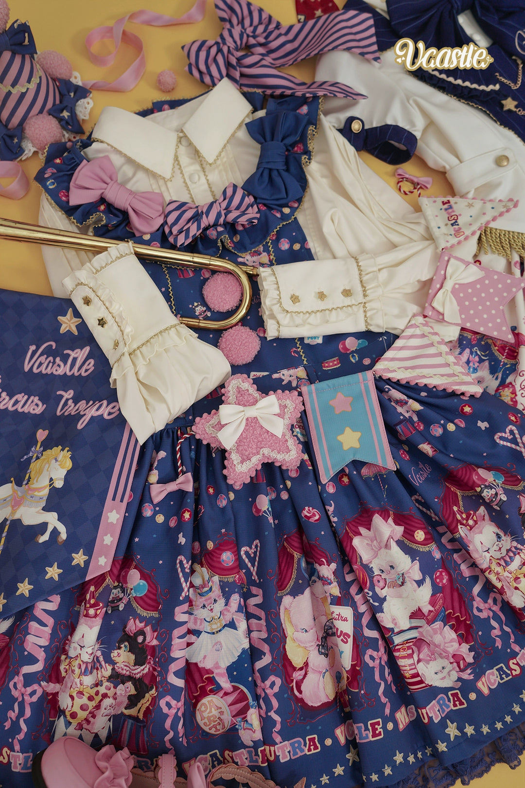 Vcastle~Circus~IP Collab Sweet Lolita Suit and Shirt