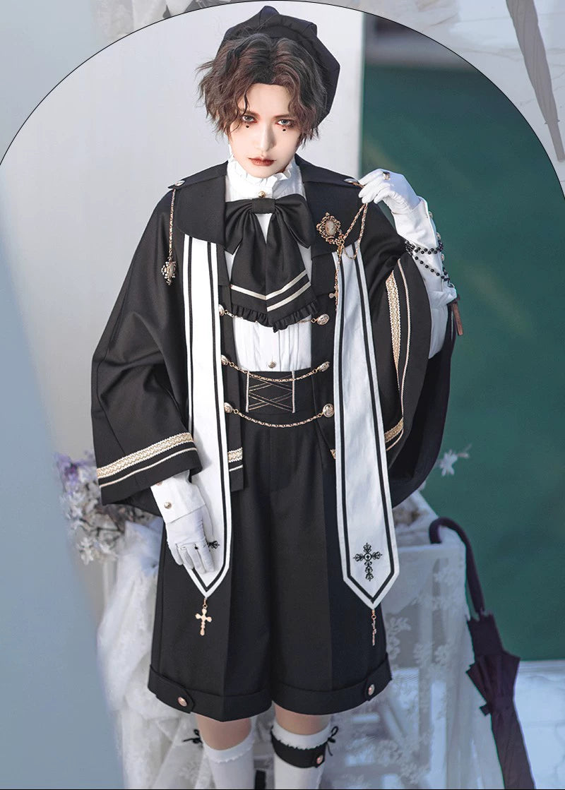Forest Fluorescent Carps - Choir - Ouji Lolita Shorts Set Prince outfit