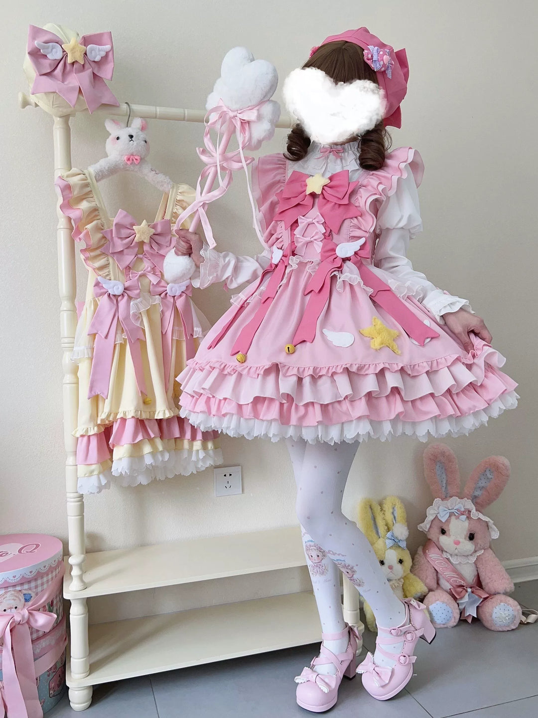 Sugar Girl~Little Star Wing~Sweet Lolita JSK Summer Lolita Dress   