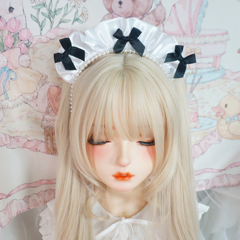 MaoJiang Handmade~Gothic Lolita Maid Headdress and Choker   