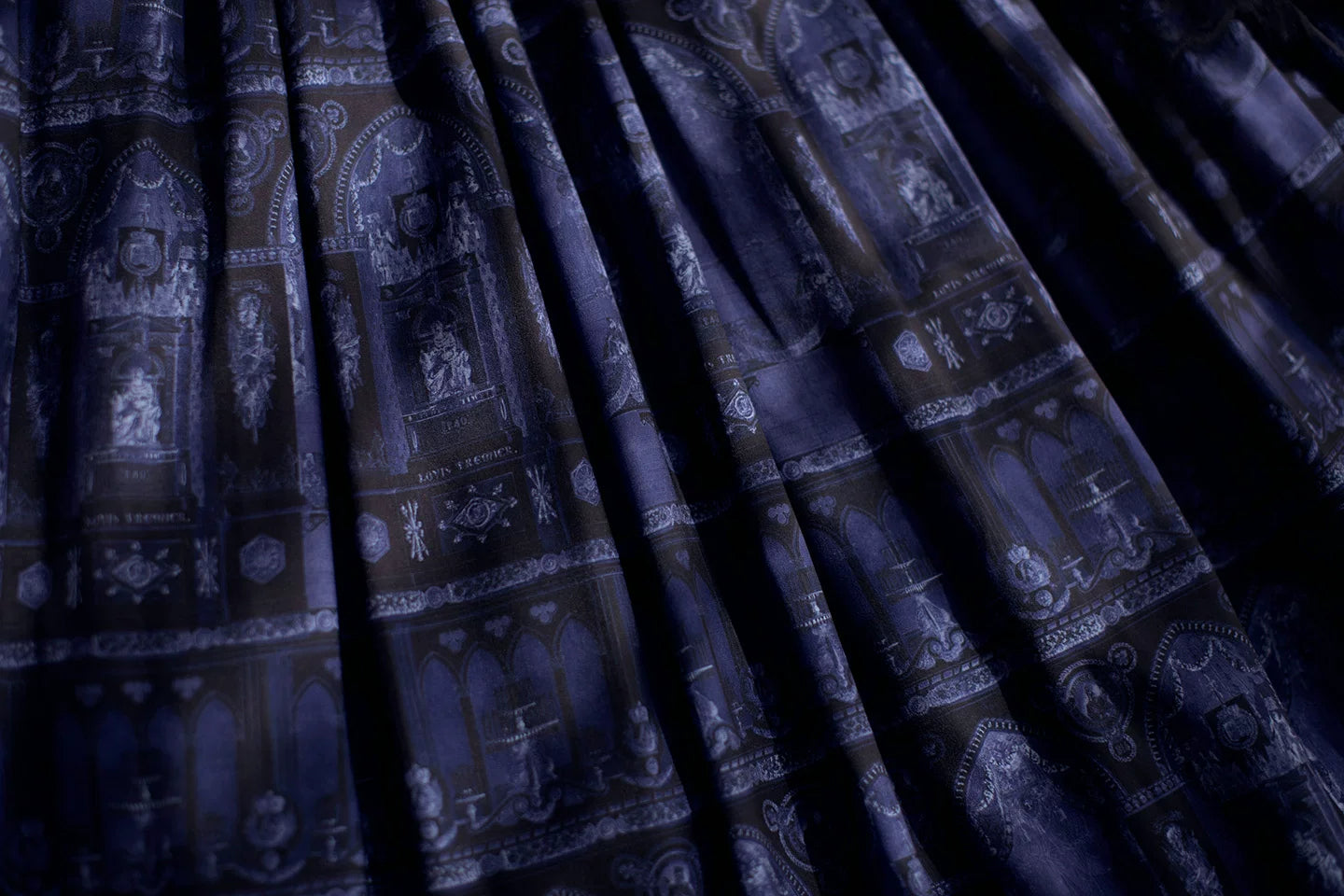 Reims Cathedral - Printed Classic Lolita Dress, Detachable Gauze Outlayer 44701:819166