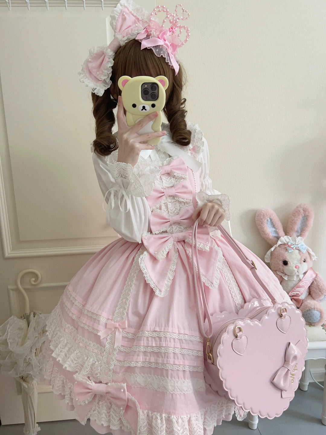 AerialCat~Layered Puffy~Old School Lolita JSK Cotton Vintage Cake Dress