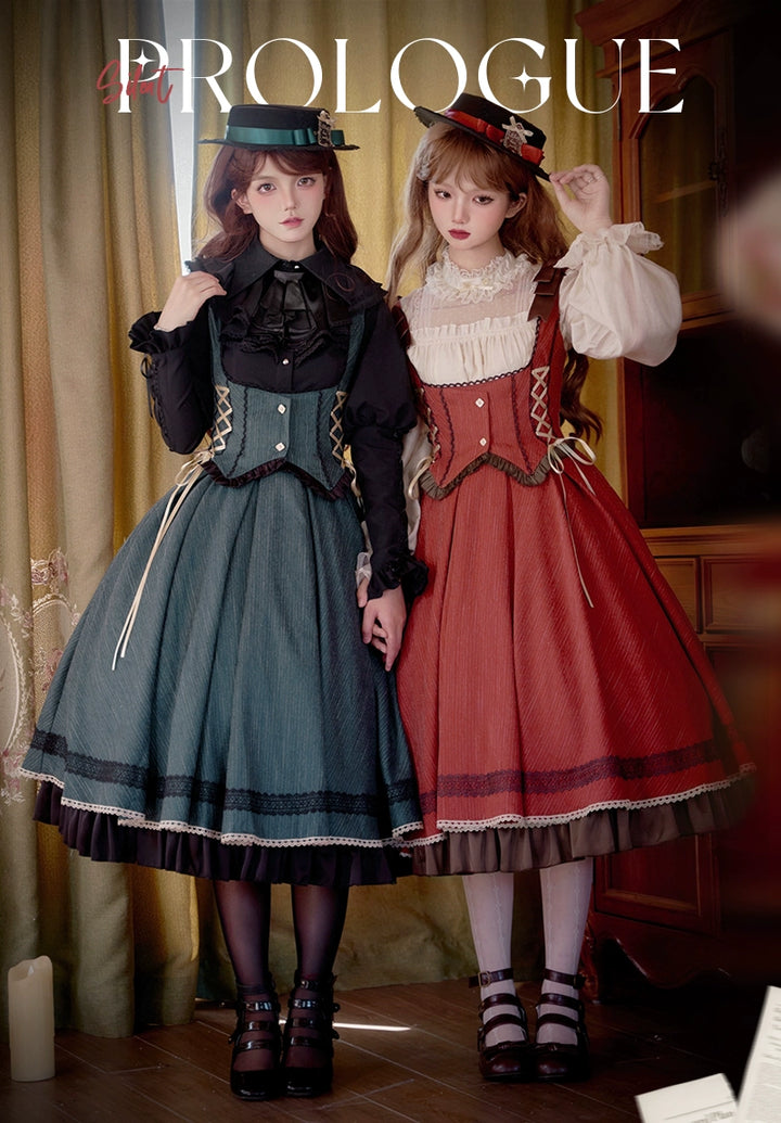 Baduoni~No Word Prologue~Classic Lolita JSK Suit Bust-supporting Dress