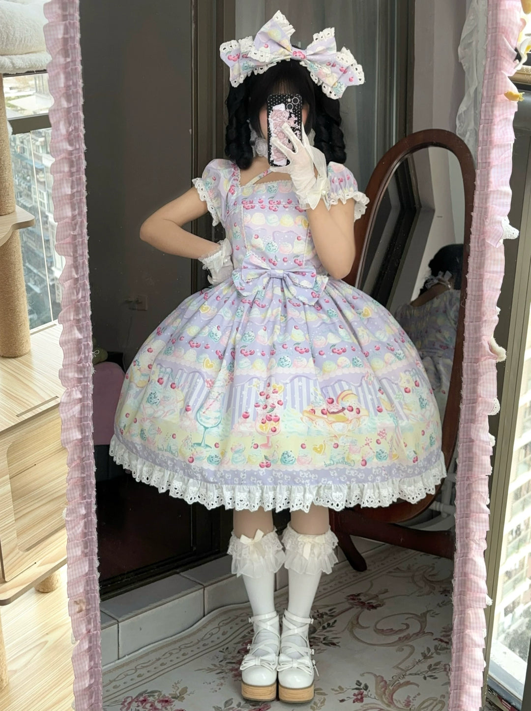 Lamp Flower Lolita~Summer Dream Ice Cream~Sweet Lolita OP Dress