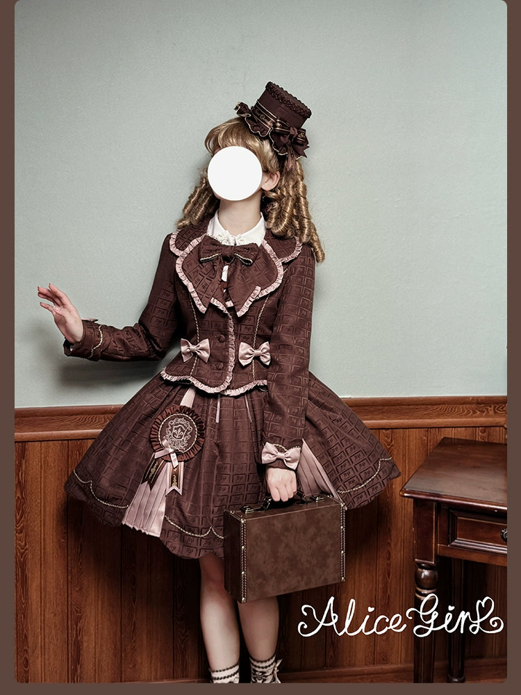 Alice Girl - Bear Chocolate Slab - Jacquard Classic Lolita Accessories 44311:804024