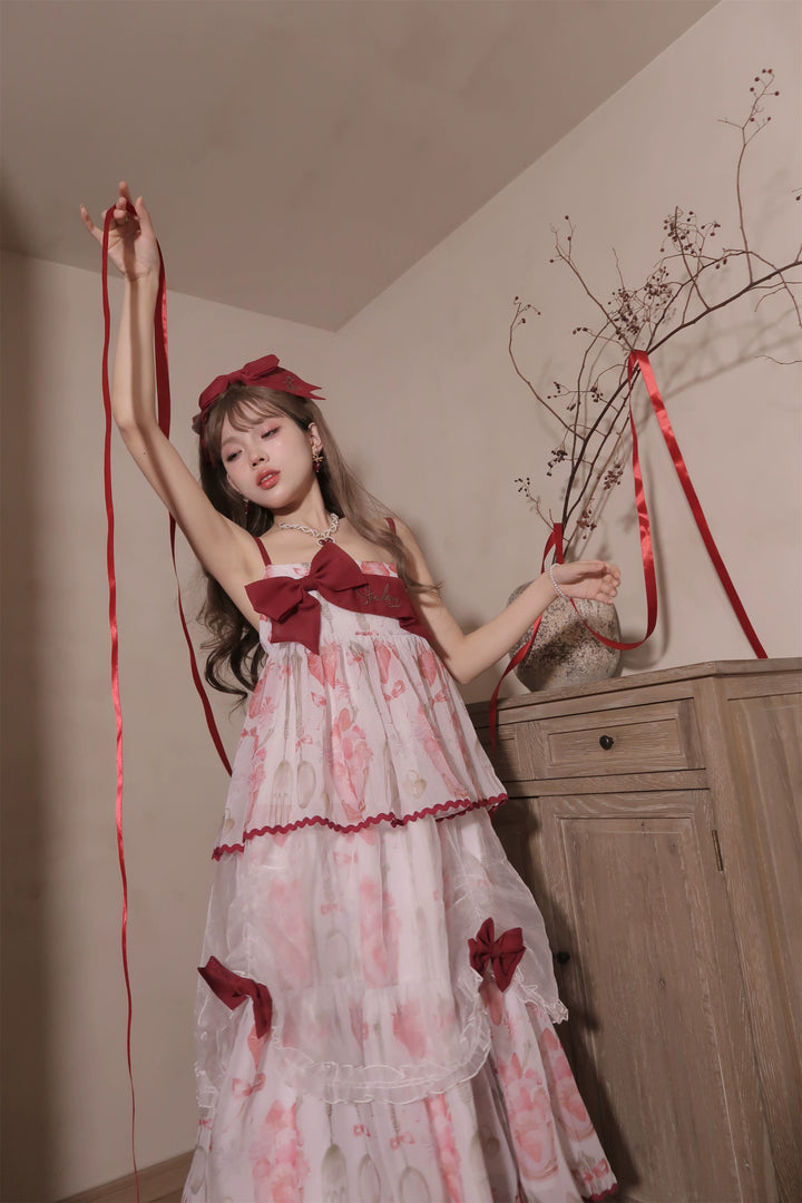 Babyblue~Strawberry Box~Sweet Lolita JSK With Strawberry Print 42972:760733
