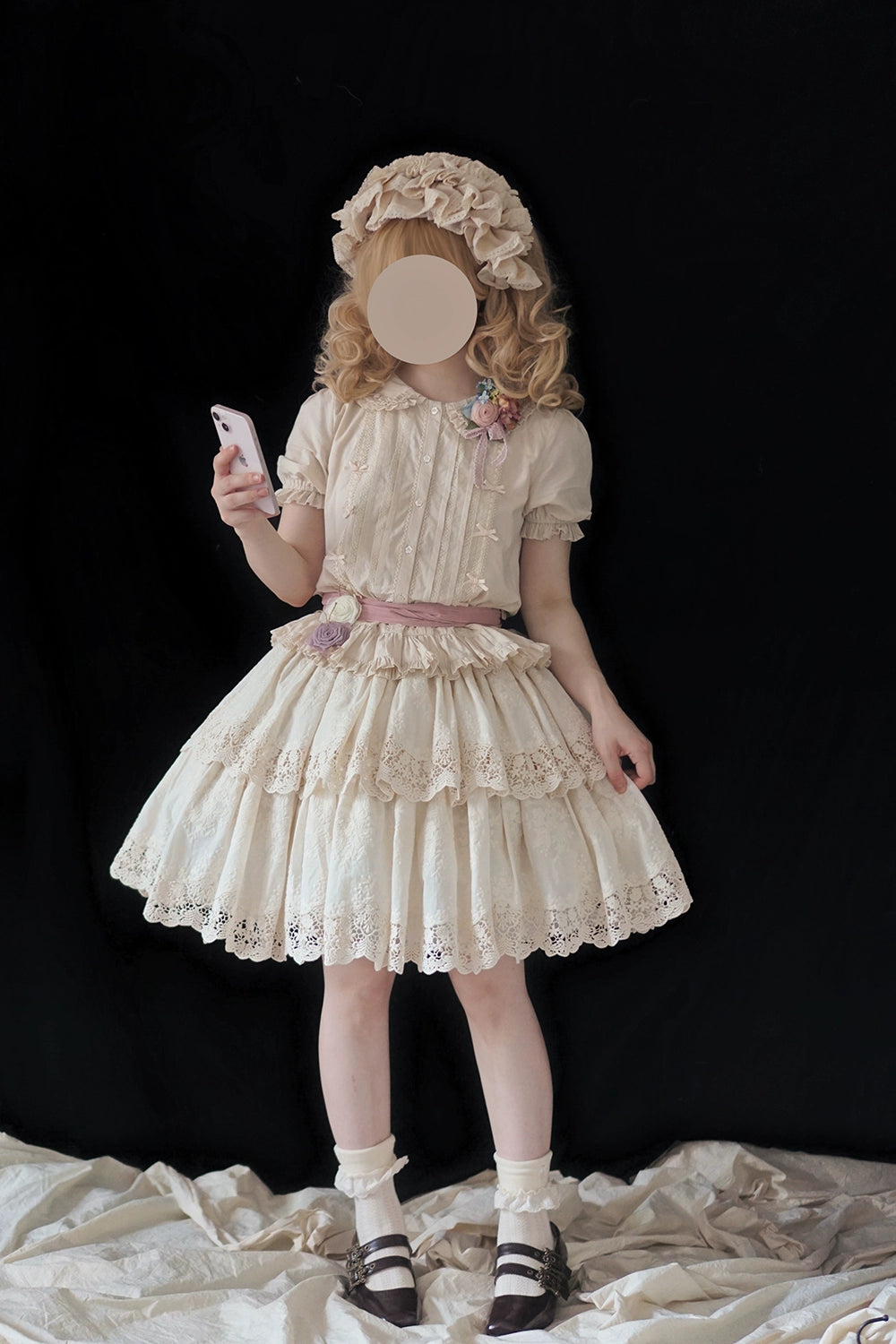 Miss Point - Forest Waltz - Classic Lolita Blouse & Multi-Tiered Ruffles SK 44233:800046