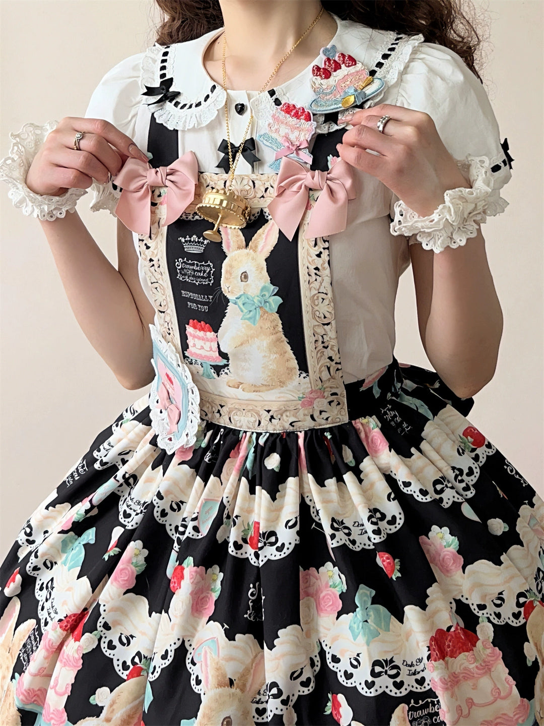 Dark Star Island~Honey Bunny Cake~Sweet Lolita JSK/OP/Strap SK/Shirt   