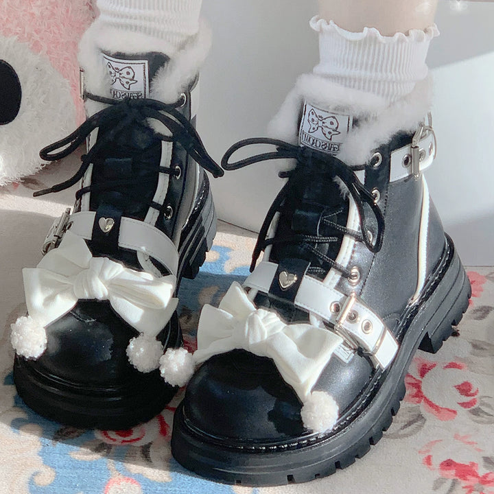 StarsCrwon~Sweet Lolita Shoes Winter Lolita Martin Boots