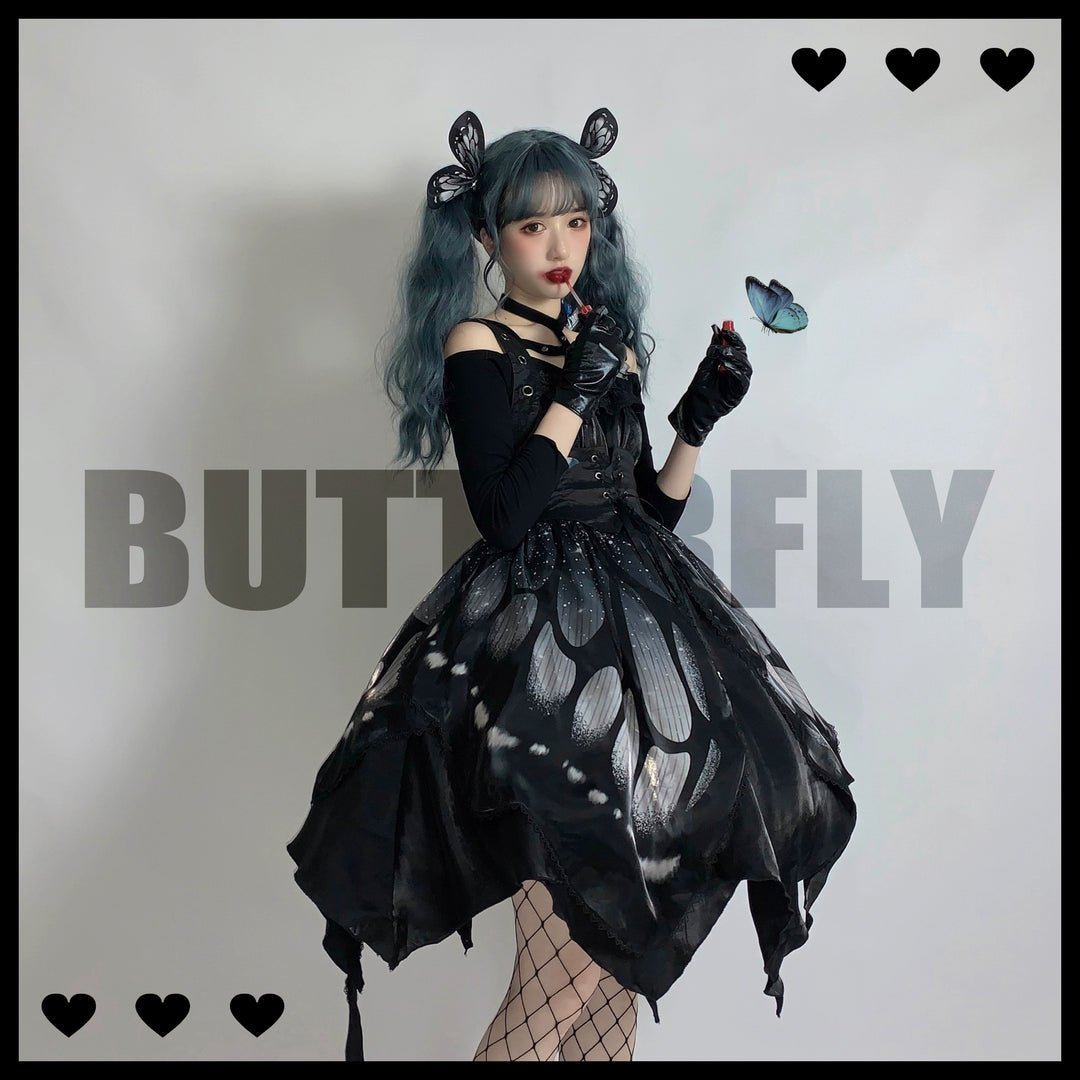 Star Fantasy~Butterfly Effect Normal Waist JSK Punk Dress