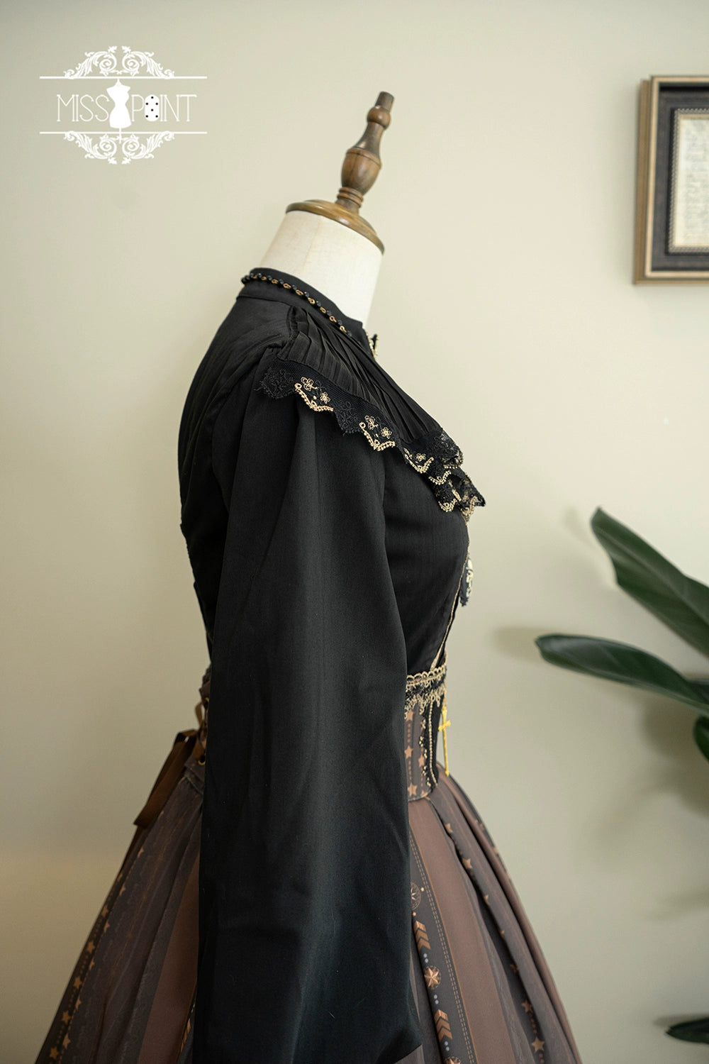 (BFM)Miss Point~Demon Hunting Notes~Elegant Lolita Blouse Ruffled Collar 33612:433944