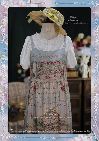 Tiny garden~Elegant Lolita Blouse Short Sleeve Lolita Shirt S Black 