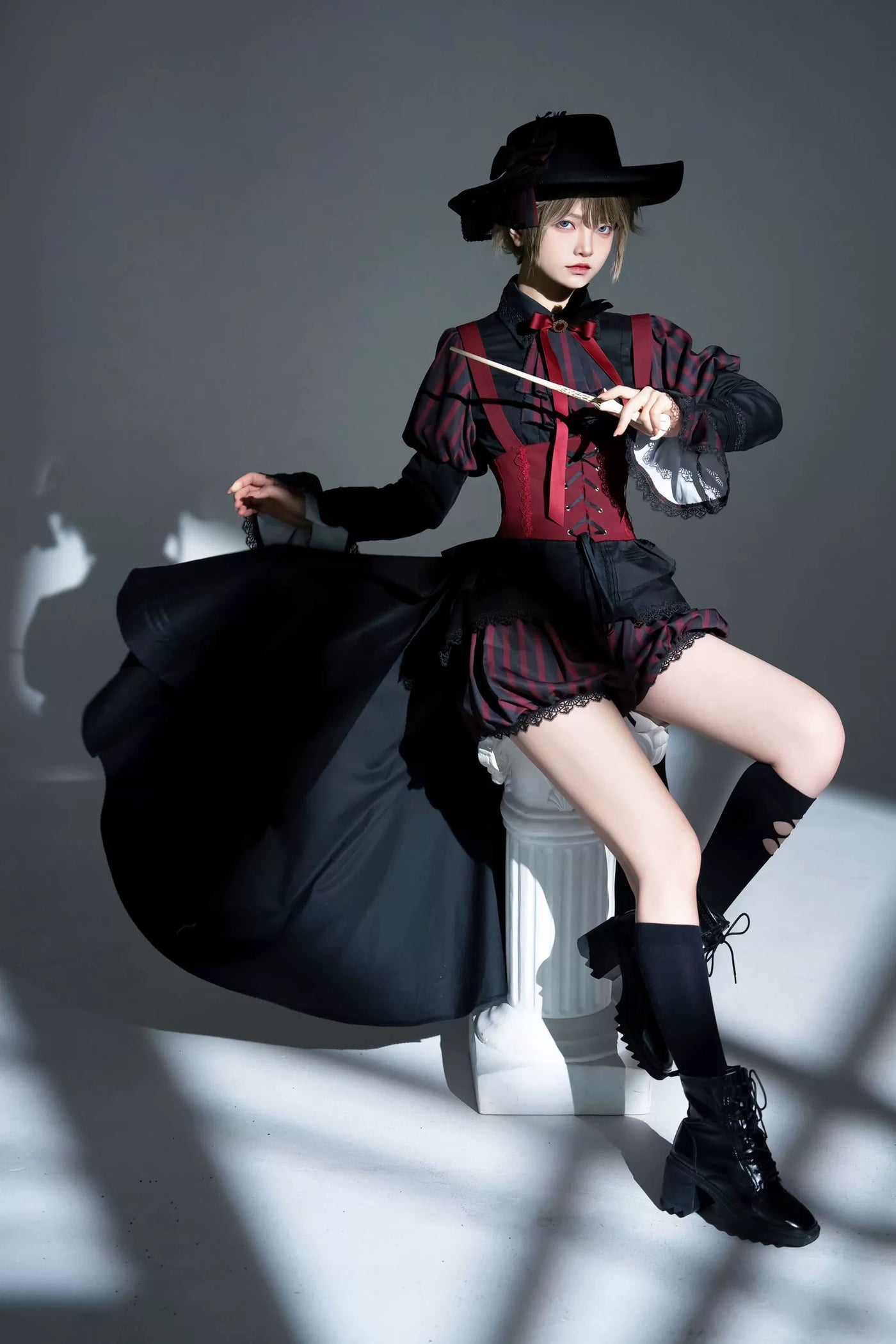 (BFM)Uncle Wall Original~Ouji Lolita Shirt Set Prince Style Bloomers   