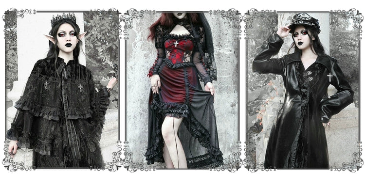 Blood Supply - Misty - Gothic Lolita Halloween Black Lace Veil