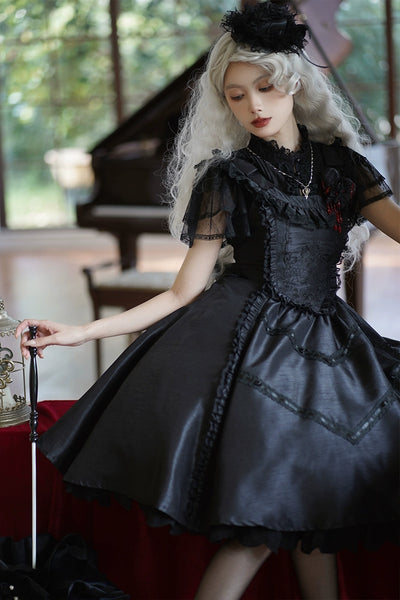 LittlePlum~Gothic lolita JSK Dress Solid Color 33734:436120