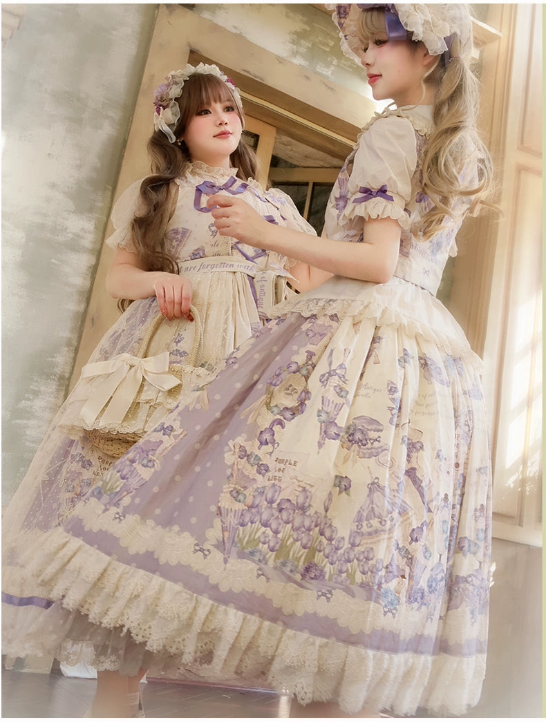 NanShengGe - Purple Memoirs - Plus Size Lolita Classic Dress Suit 43696:783301