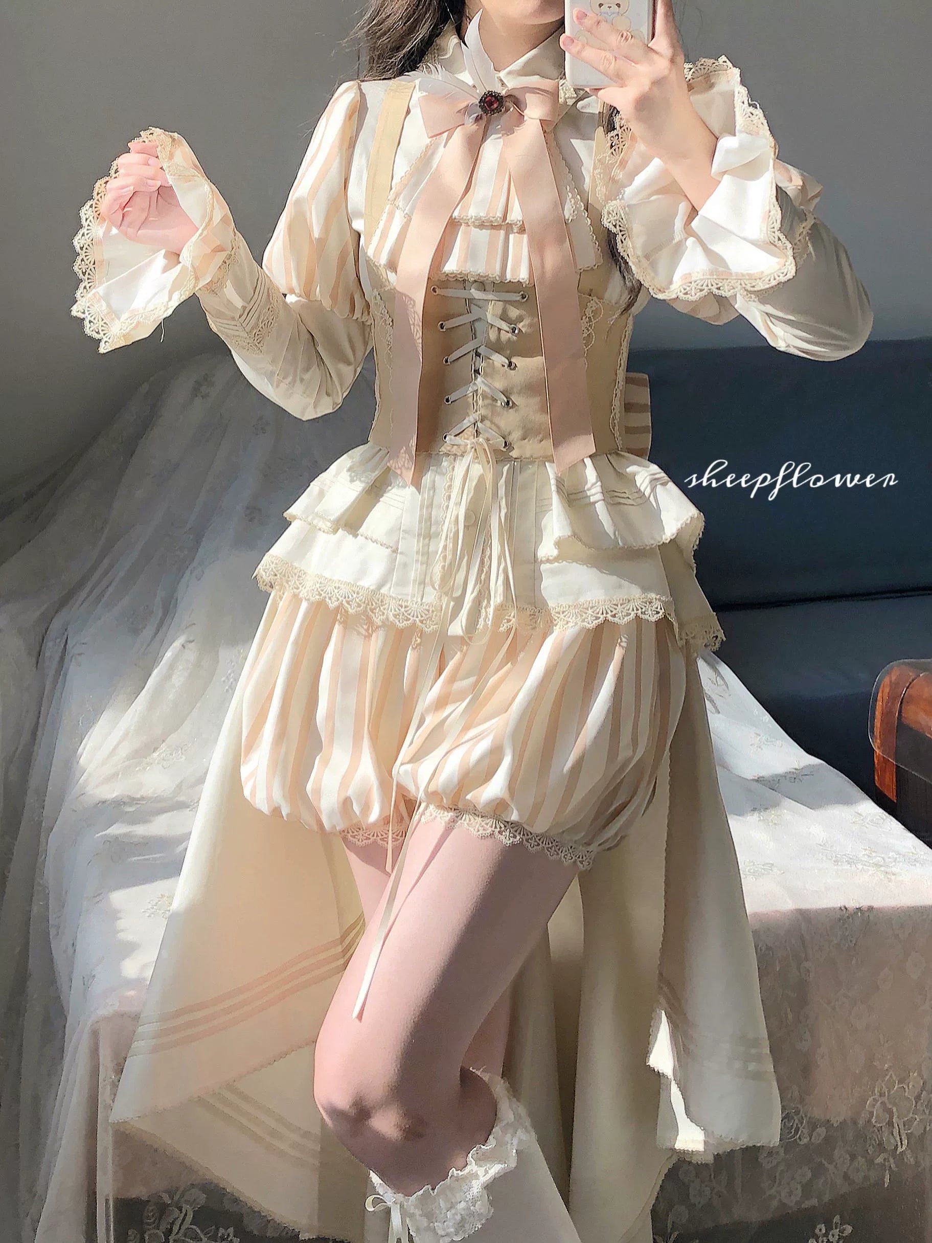 Uncle's Workshop - Ouji Lolita Shirt Set Prince Style Bloomers