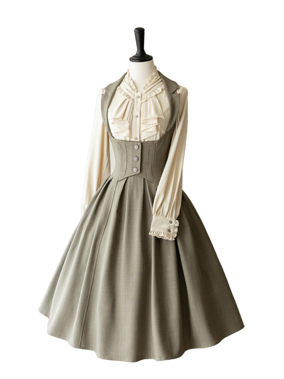 Forest Wardrobe - Retro Elegant Lolita Jumper Dress Bustier Multicolor