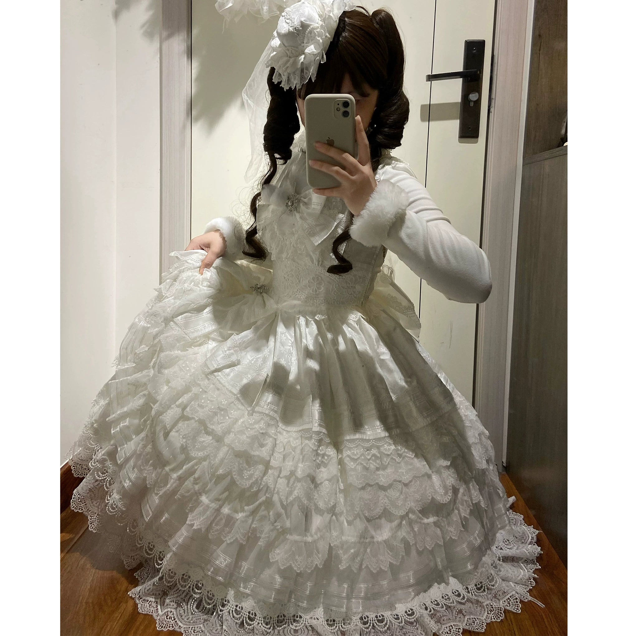 MeowMeow - Pom Pom - Kawaii Lolita Winter Innerwear, Fuzzy Cuffs 44046:793664