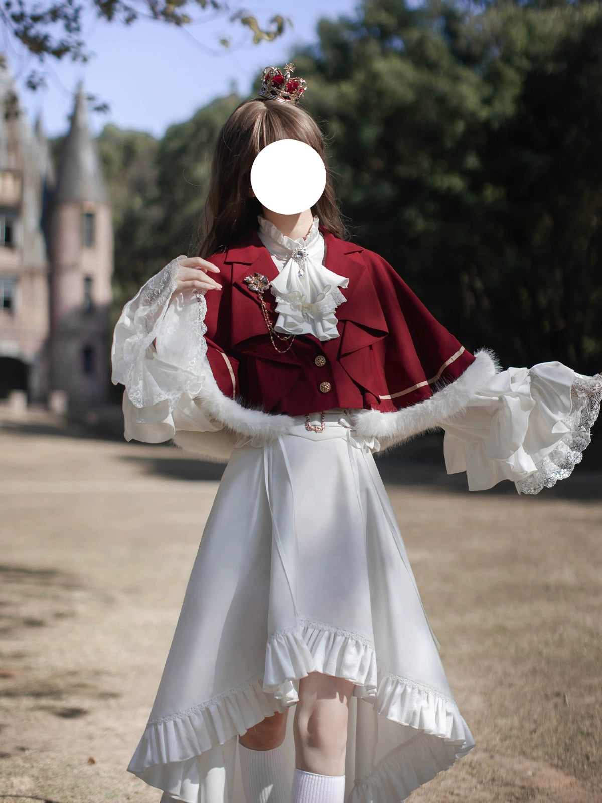 Every Page of The Poem - Night & Day Sonata - Ouji Lolita Princess Sleeve Shirt & Pants Set 44254:800315