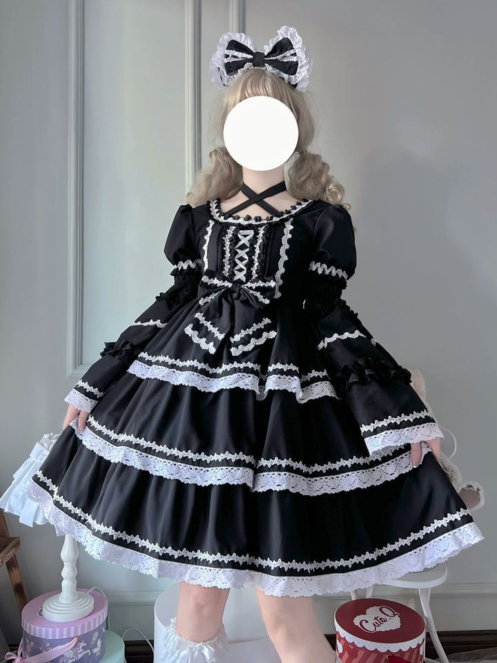 Sugar Girl~Sweet Lolita OP Dress Detachable Sleeves   