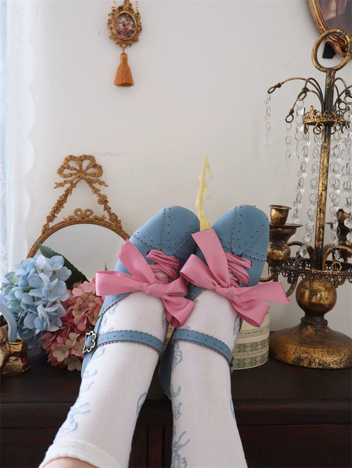 MR.Qiutian~Pictorial Girl~Han Lolita Shoes Retro Lolita Chinese Style Shoes   