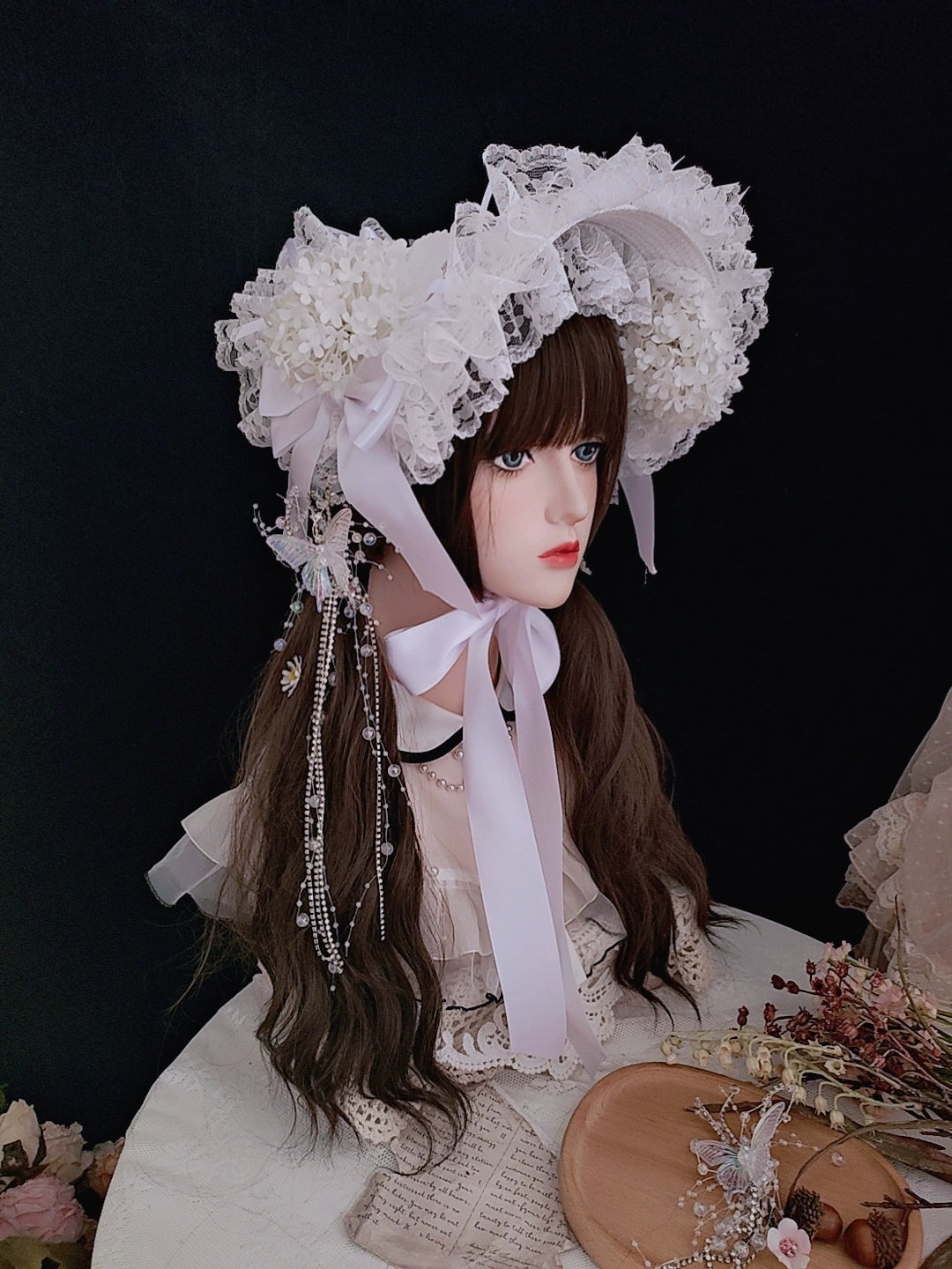 Honey Princess~Handmade Gothic Lolita BNT Halloween Lolita Hat   