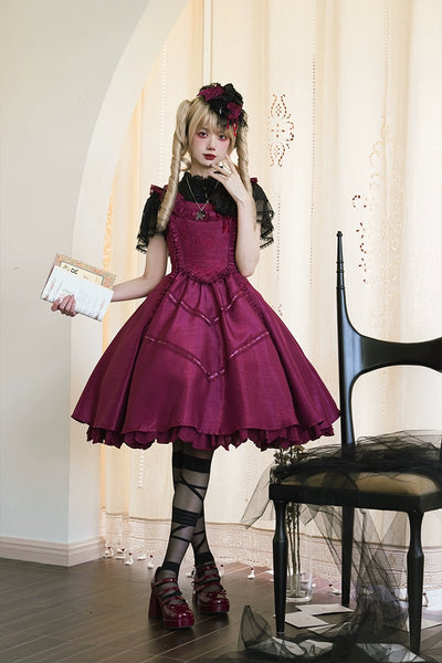 LittlePlum~Gothic lolita JSK Dress Solid Color 33734:436172