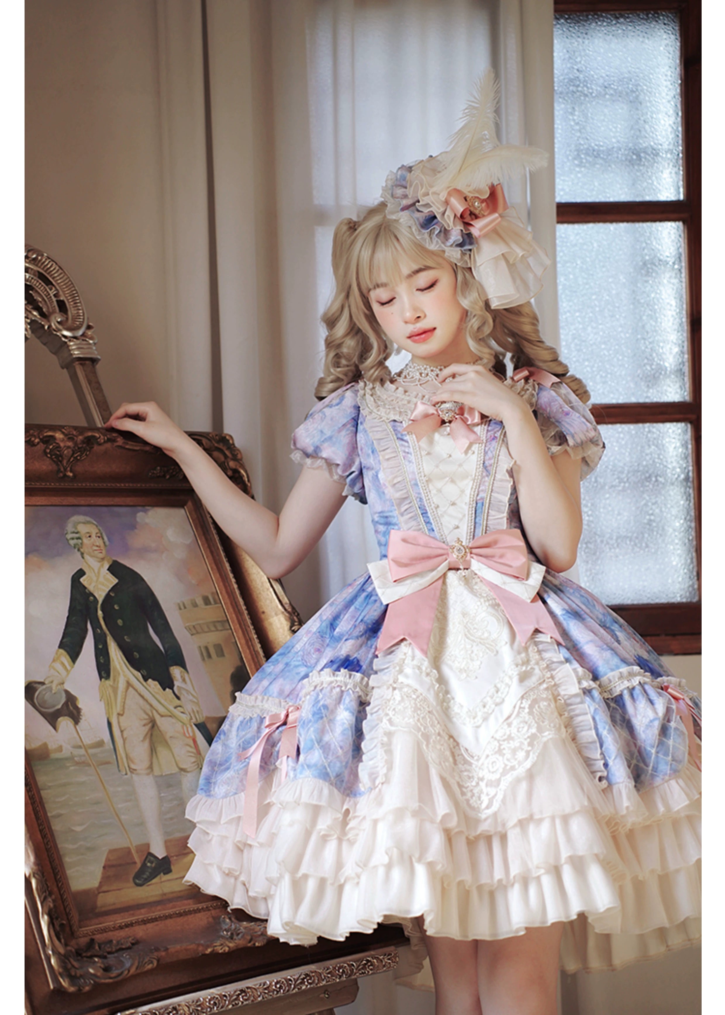 Alice Girl - Angel Heart - Sweet Lolita Bow Accessories A Front Waist Bow / Pink