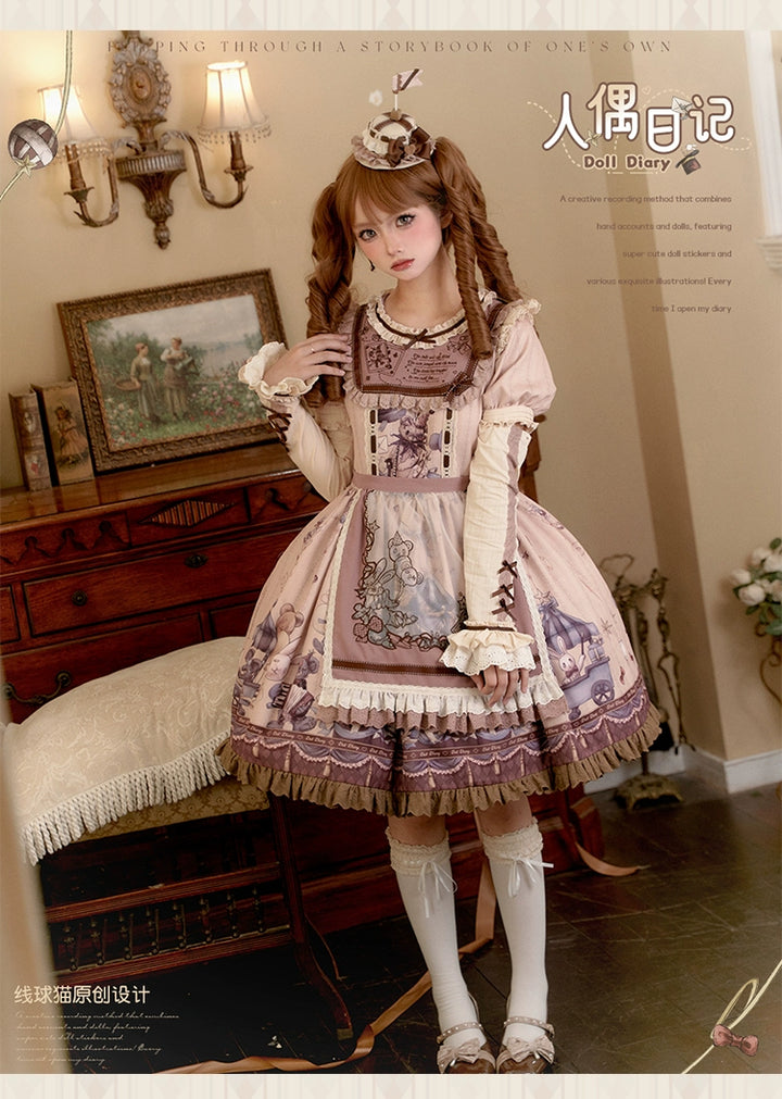 Spireme Cat~Doll Diary~Kawaii Lolita Dress Suit Doll-like Dress