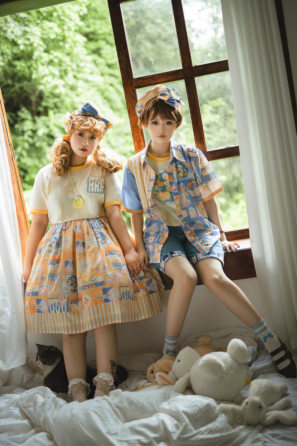 Miss Point~Daisy Lemon~Kawaii Lolita Lemon Print Skirt Customized   
