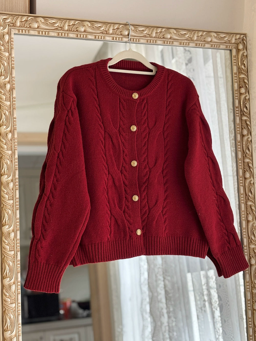 Miss Point~Forest Berry Bunny~Classic Lolita Sweater Spring Lolita Red Coat Red sweater only Free size