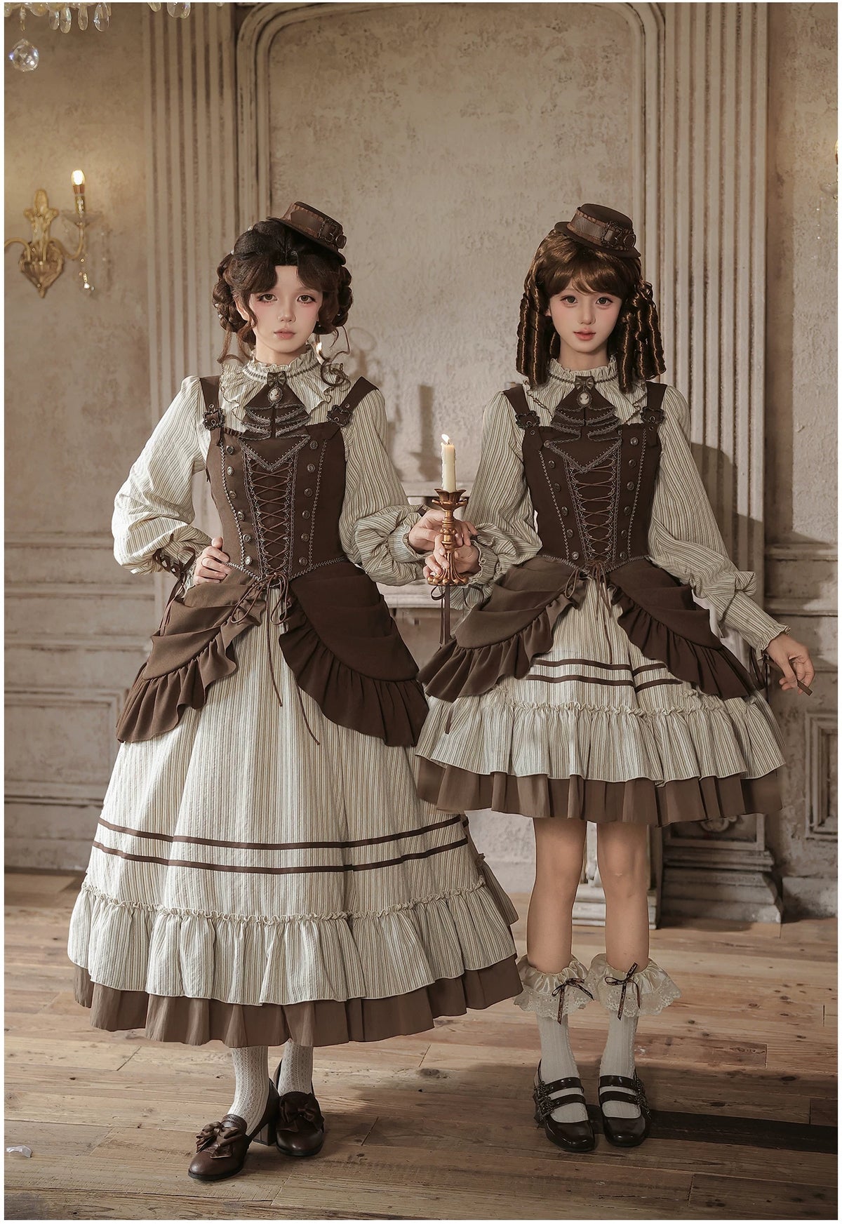At Sunset - Fall Classic Lolita OP Dress Set, Bustier & Overlayer 45930:868508