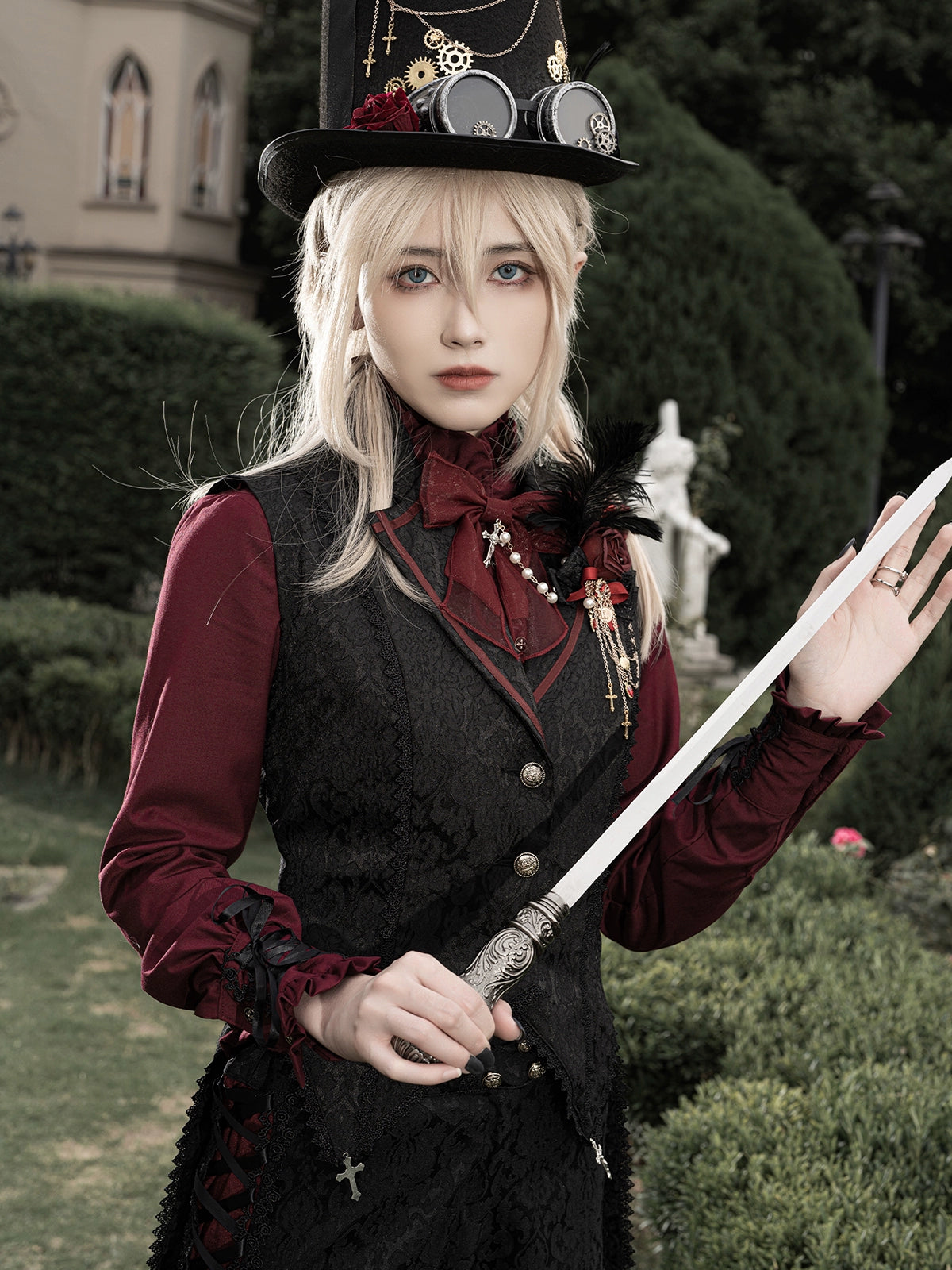 Luna Planetarium - Evil Fang - Gothic Lolita JSK Suit Ouji Lolita Shorts Suit