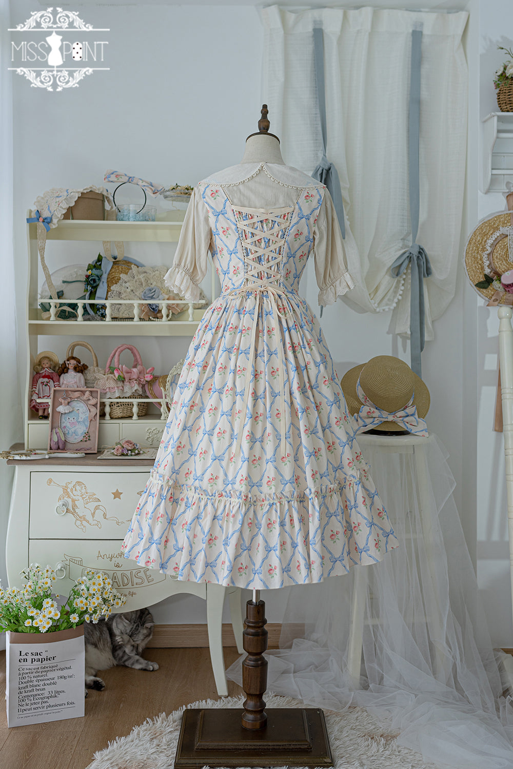 (Buyforme)Miss Point~Happy Summer Elegant Lolita Floral Jumper Skirt   