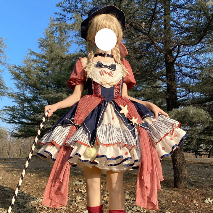 (BFM)Puppet Night~Circus Troupe~Daily Sweet Lolita Halter Dress   