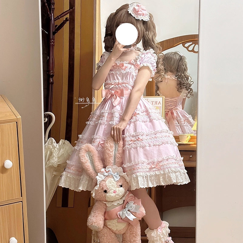 NanShengGe - Love Ice Cream - Sweet Lolita OP Dress Plus Size Multicolor