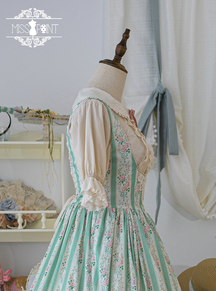 (Buyforme)Miss Point~Happy Summer Elegant Lolita Floral Jumper Skirt   