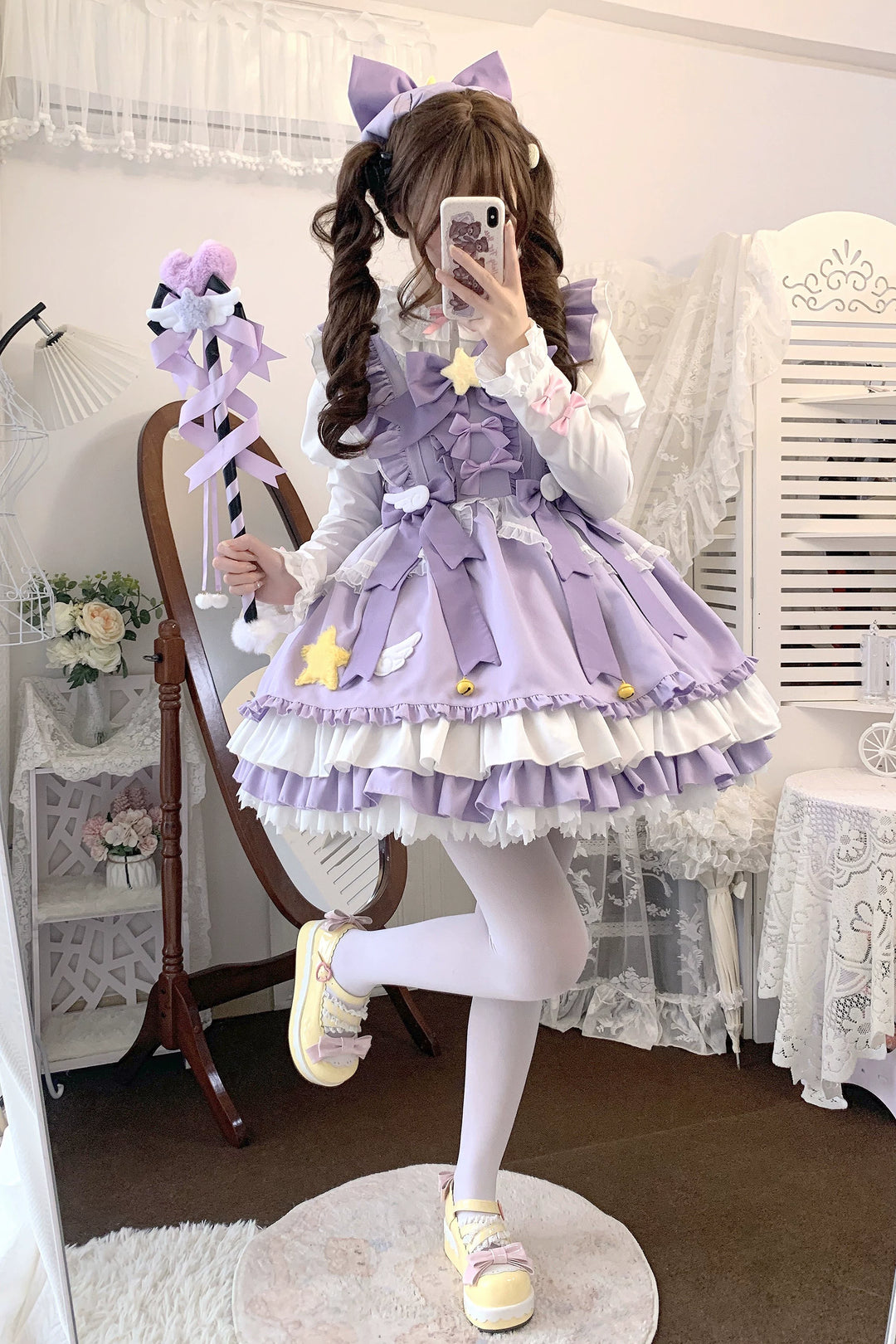 Sugar Girl~Little Star Wing~Sweet Lolita JSK Summer Lolita Dress   