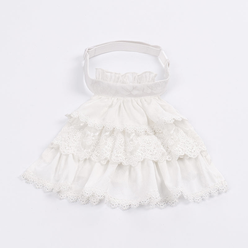 With PUJI - Silent Whisper - Classic Lolita Bust-supporting Long Dress, Shirt Single Jabot (one size select M) S