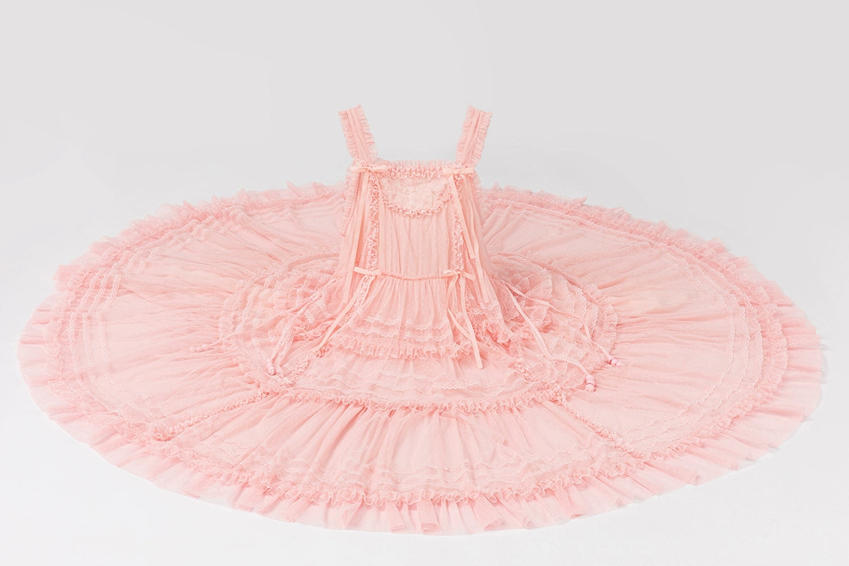 (BFM)Polyhymnia~Secret Forest~Classic Lolita JSK Dress Multi-layered Dress Summer Gauze Dress 36800:528800