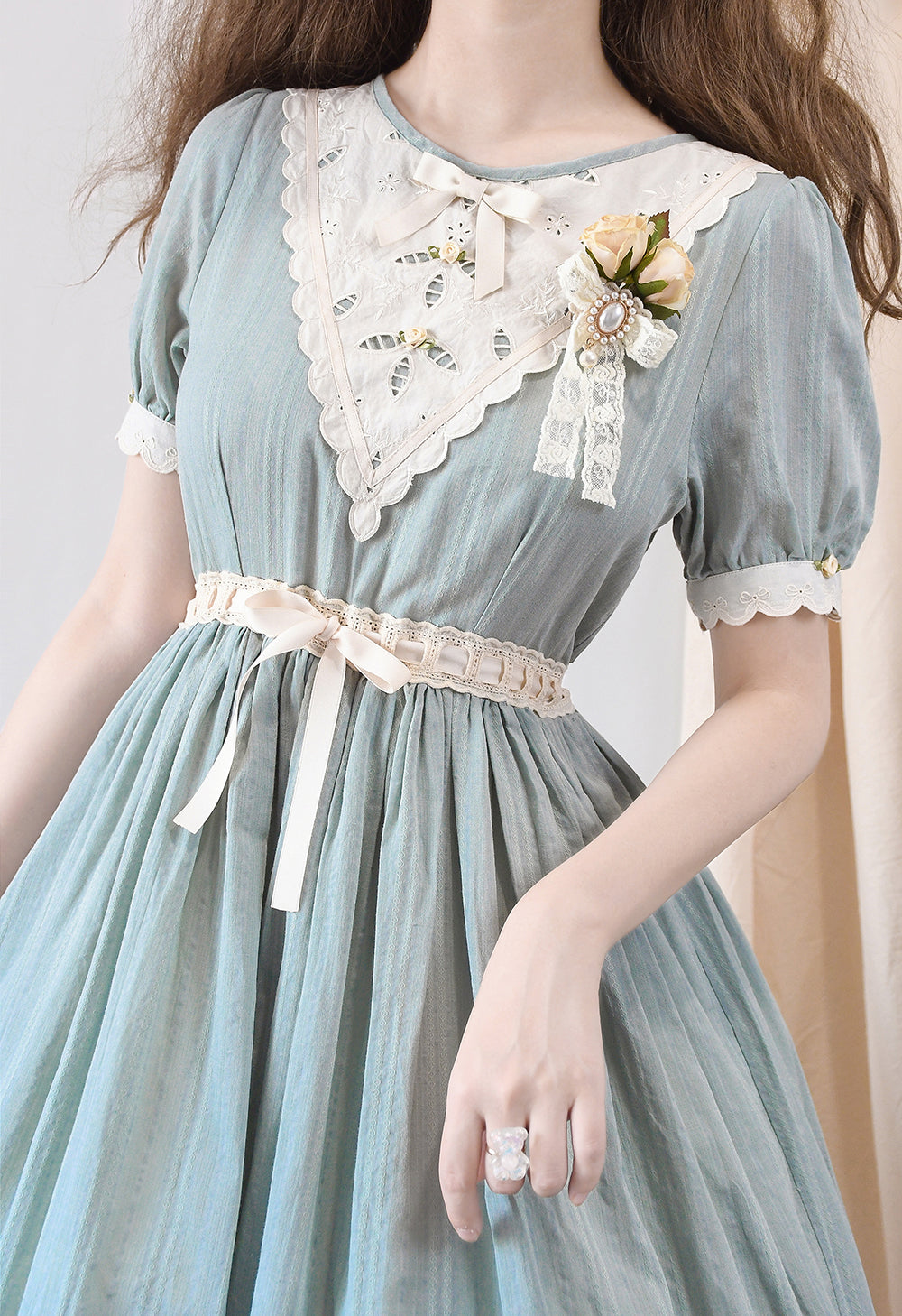 (Buyforme)Miss Point~Happy Summer Elegant Lolita Floral OP Dress 17704:244718