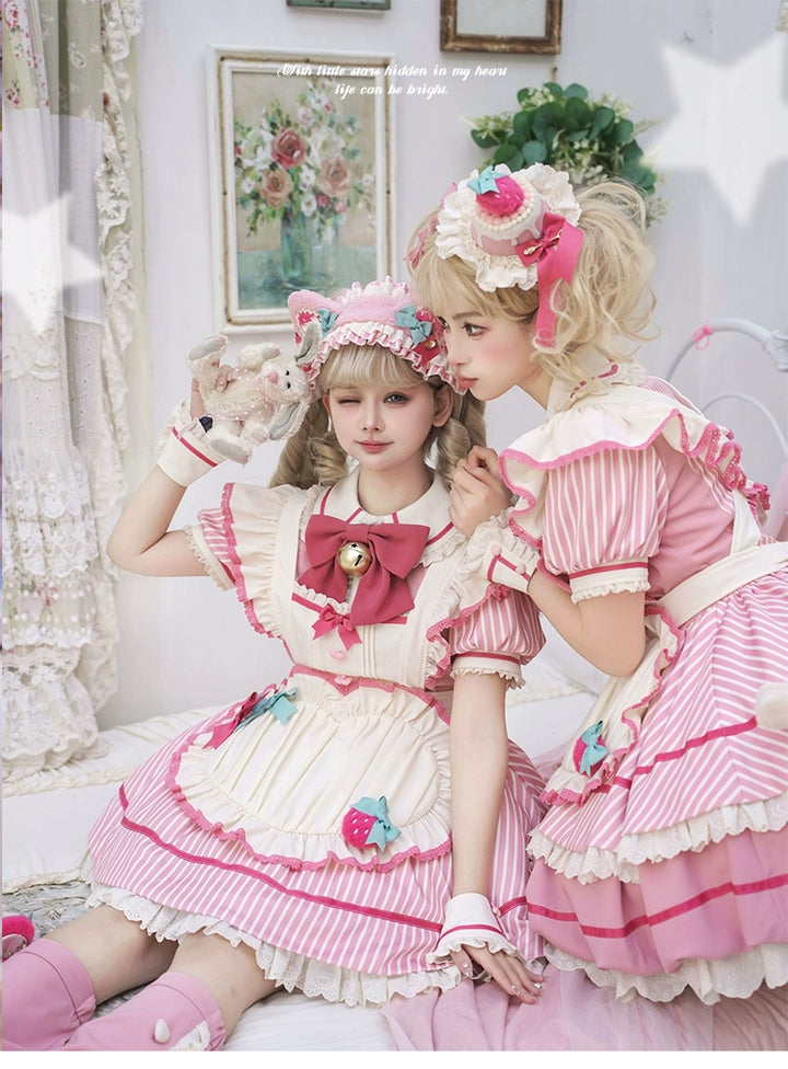 Sakurahime~Berry Bubble~Cute Lolita OP Dress Two Kawaii Styles   