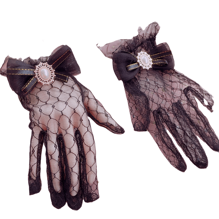 Handmade Lolita Wedding Lace Gloves