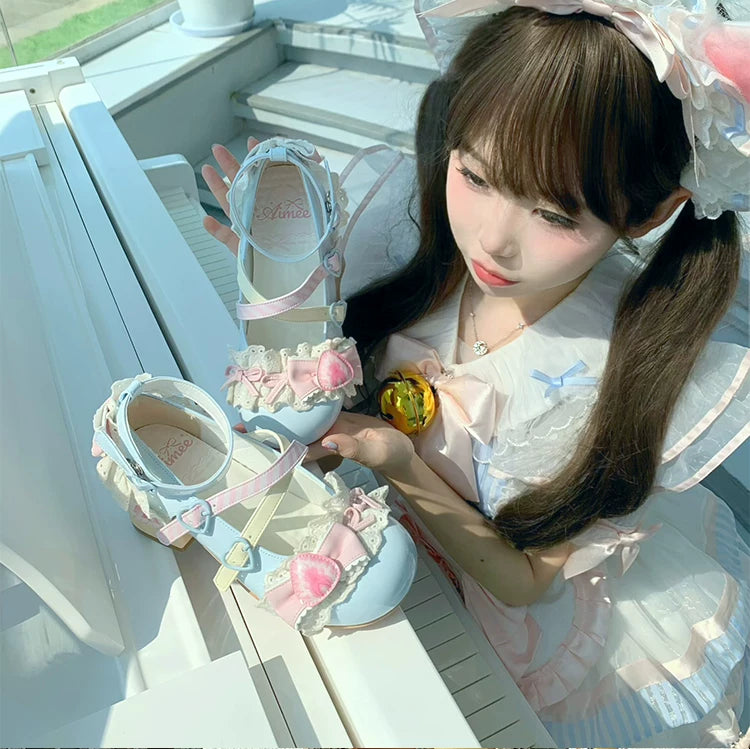 Strawberry Limited - Sweet Lolita Mary Jane Shoes, Strawberry Print 45984:870695
