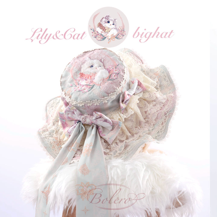 Bolero~Liliana Cat~Sweet Lolita Gorgeous OP Dress with Soft Lace & Organza (L M S XL XS) 42986:760506