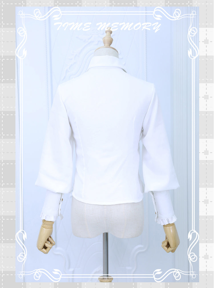 (Buyforme)Time Memory~ Elegant Lolita Slim Fit Mutton Sleeve Blouse   