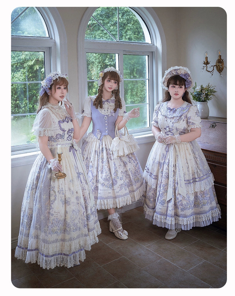 NanShengGe - Purple Memoirs - Plus Size Lolita Classic Dress Suit 43696:783292
