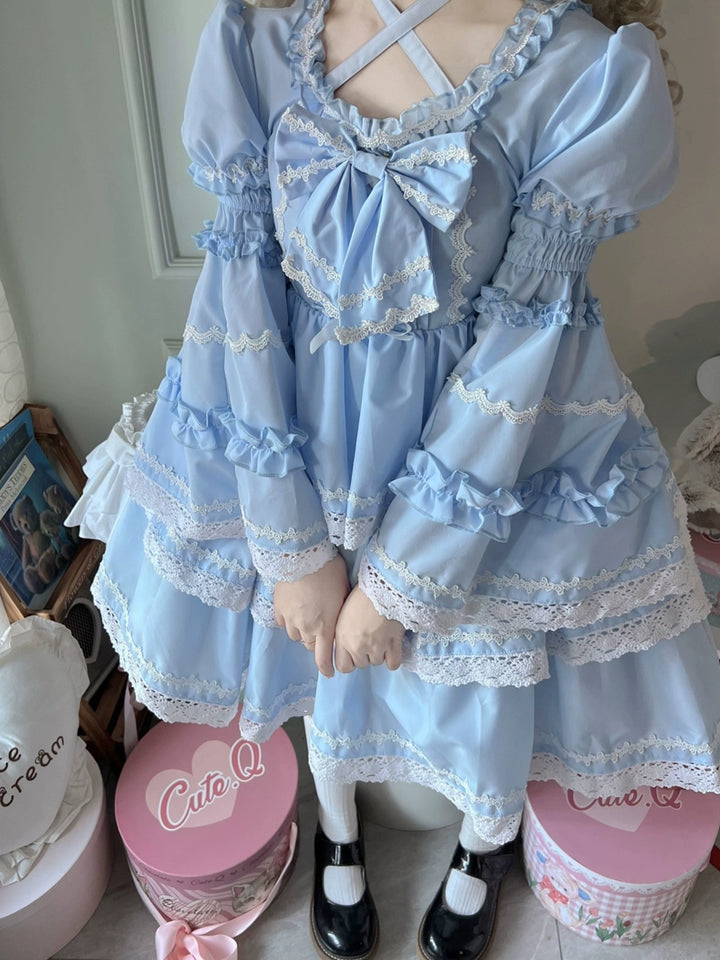 Sugar Girl~Sweet Lolita OP Dress Detachable Sleeves   