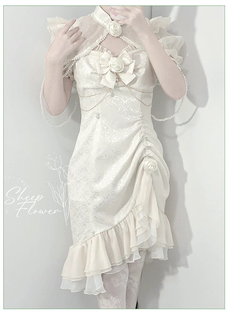 (BFM)Melonshow~Chinese Style Lolita Dress~Camellia 2.0 Cheongsam Mermaid JSK 31826:371532